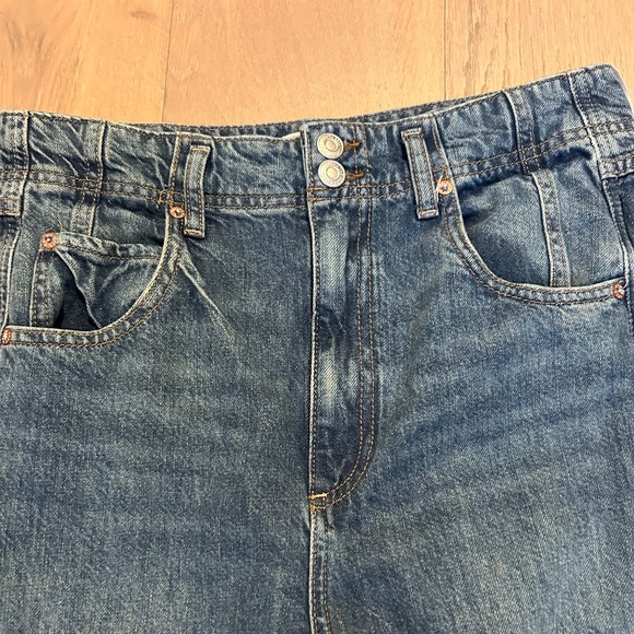 We The Free Aster Straight Leg High Rise Jeans Size 30 Relaxed Fit ~ Boho! - Picture 4 of 5